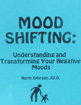 Picture of mood shifting book about how stress reduction techniques, anger management strategies, lessening anxiety and panic, and aids in stress reduction